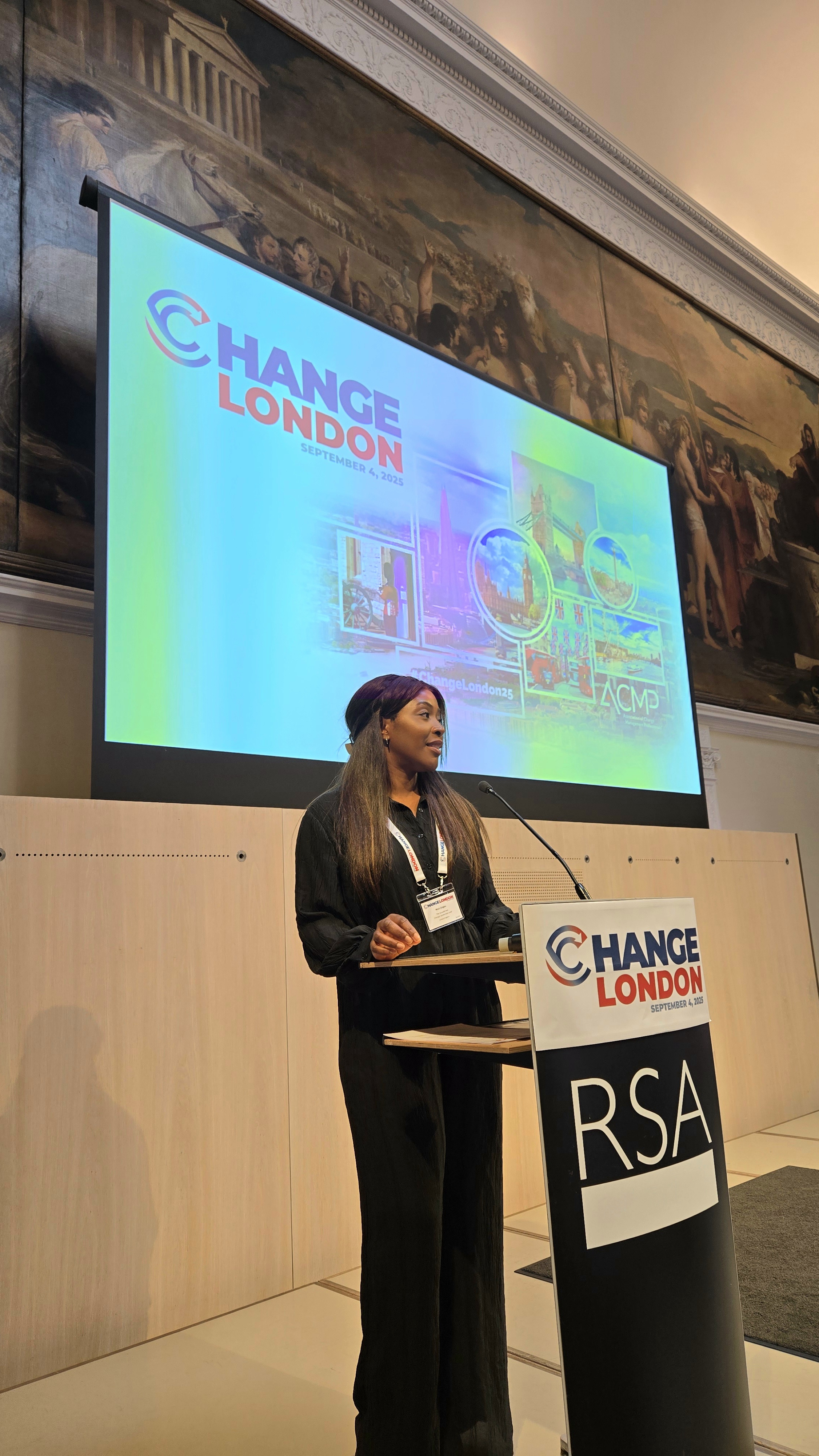 Nissi Ozigbu speaking at ACMP Change London Conference